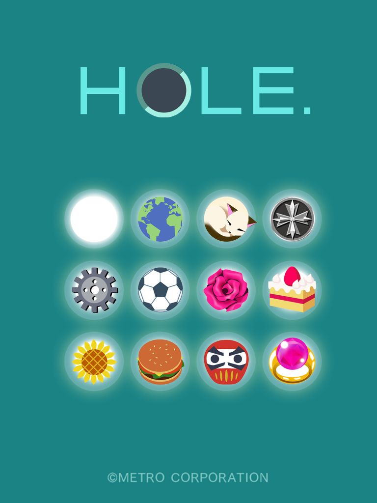 Screenshot of HOLE. - simple puzzle game