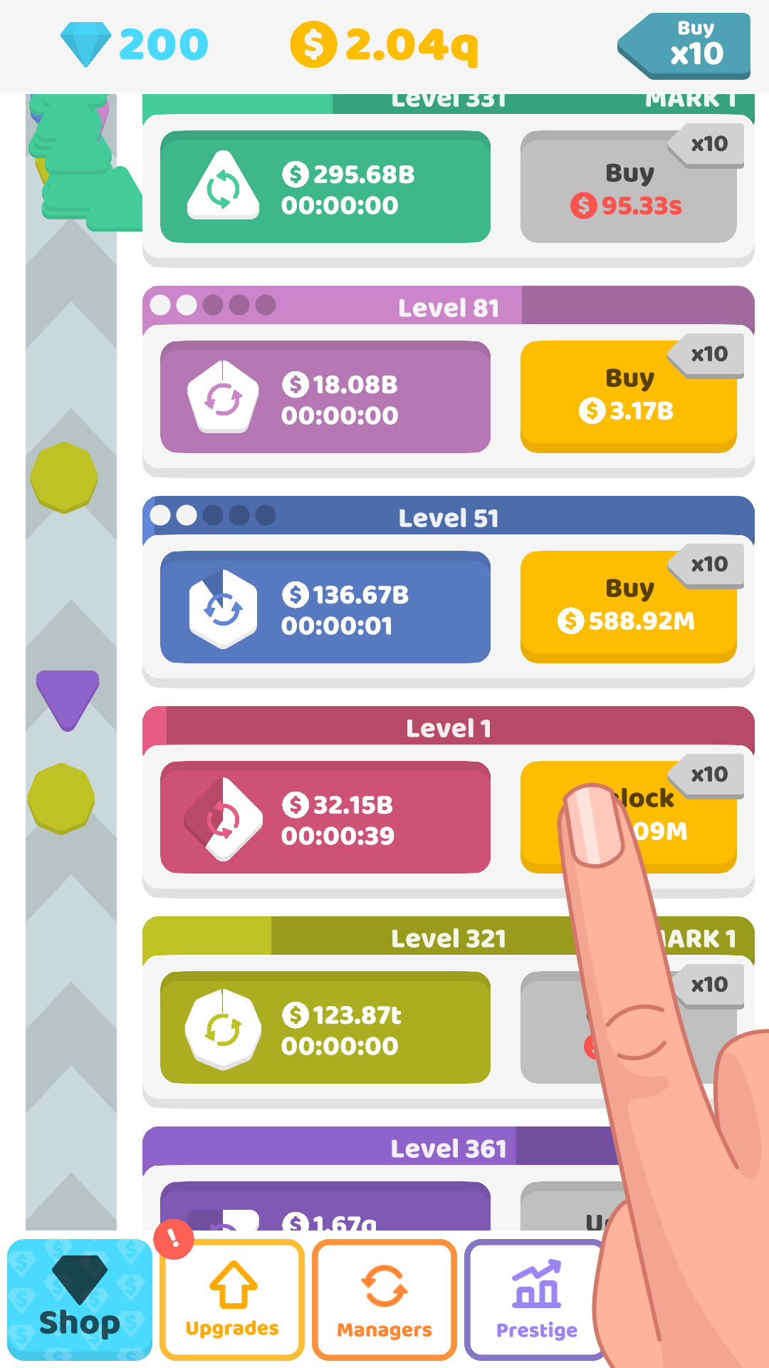 Idle Shapes ภาพหน้าจอเกม