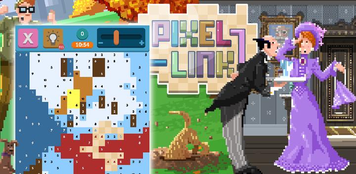 Banner of Pautan Pixel: Permainan Teka-teki Mewarna yang Santai 