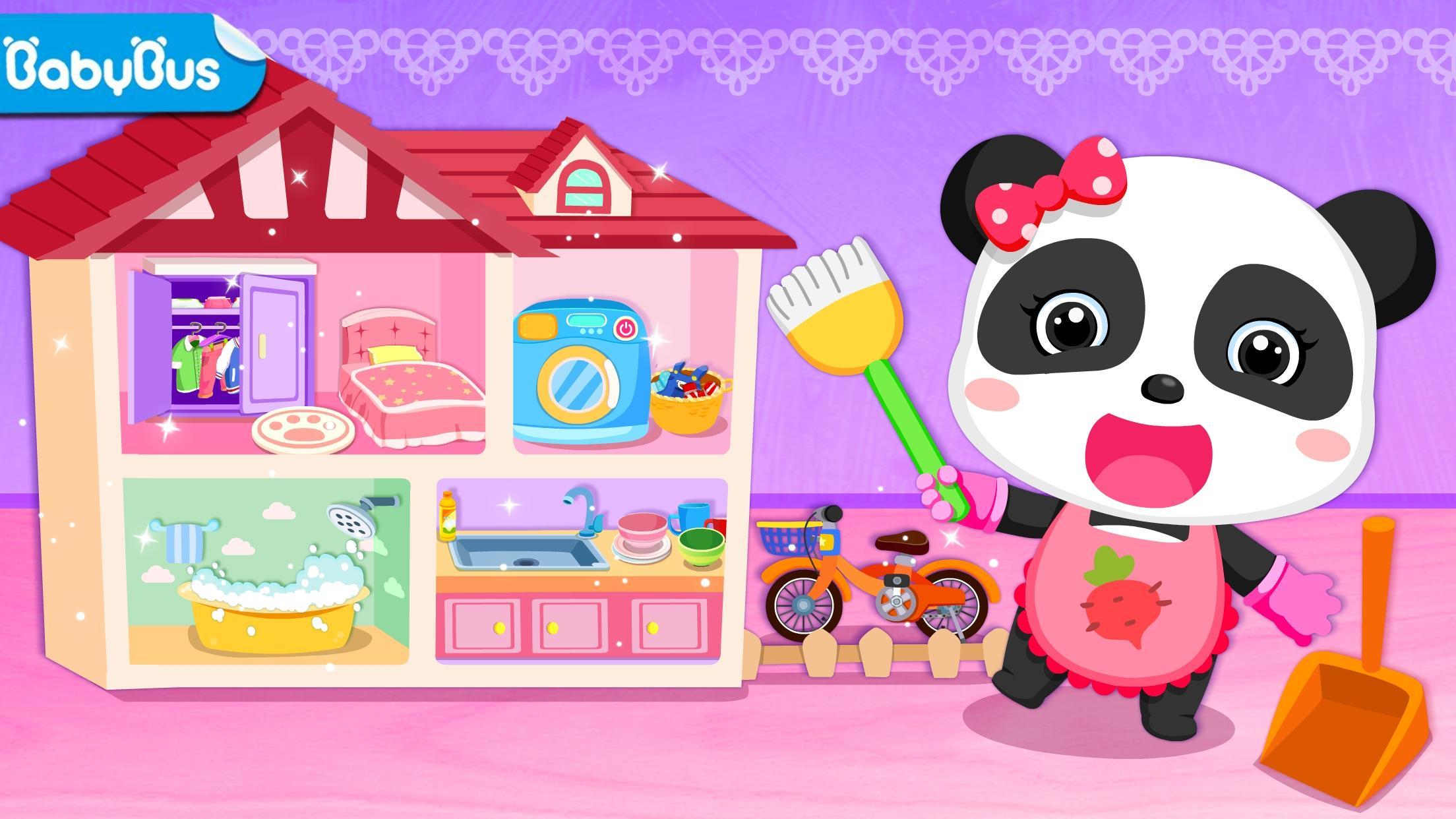 Baby Panda Happy Clean Game Screenshot