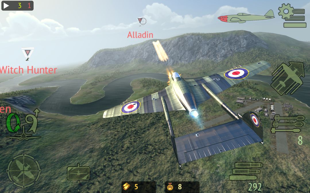 Warplanes: Online Combat遊戲截圖