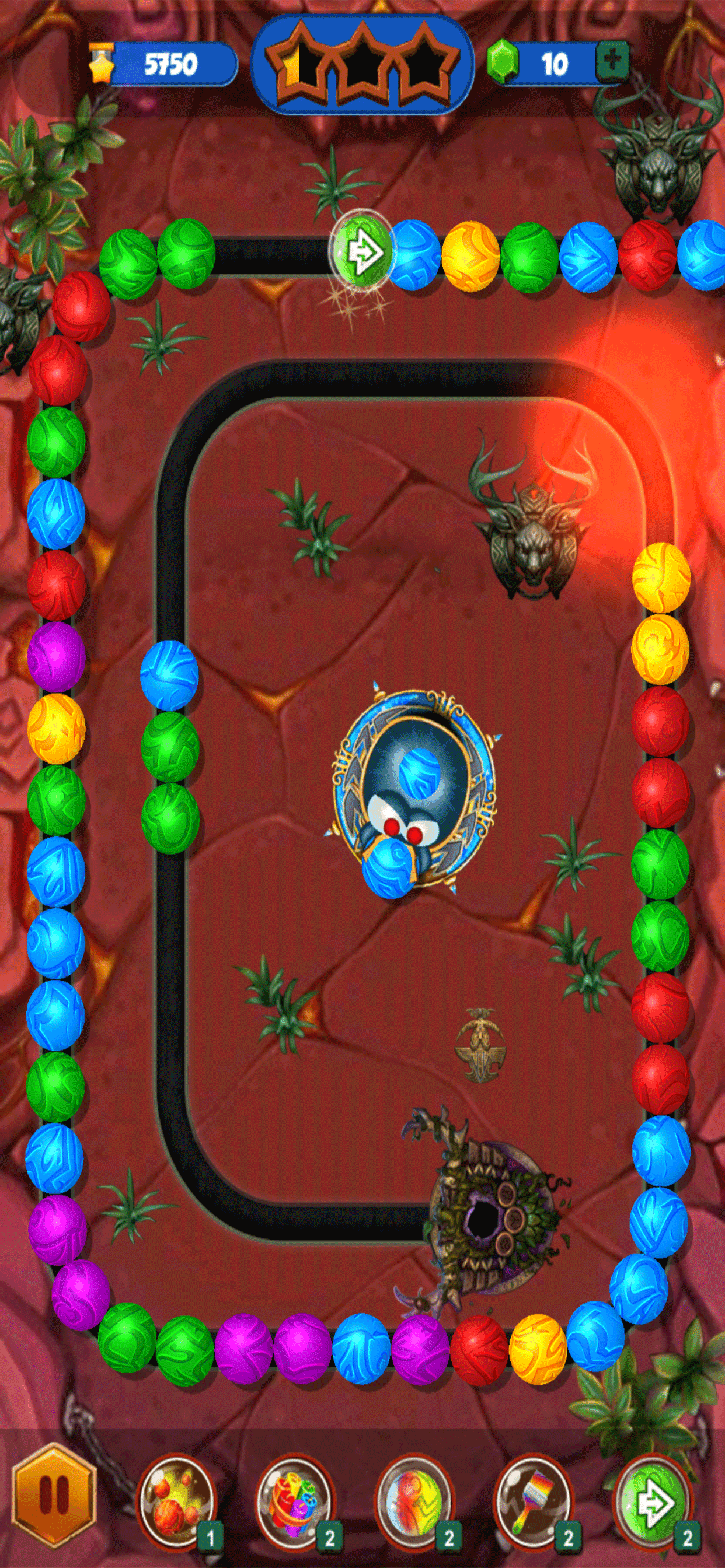 Classic Zumba Match Ball Blast Game Screenshot