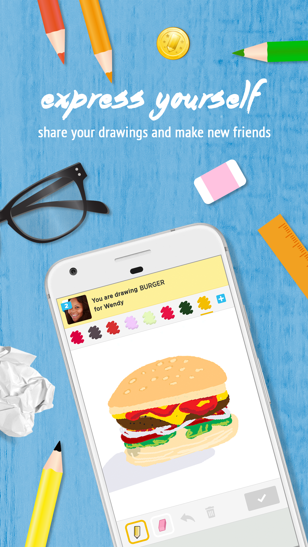 Draw Something Classic ゲームのスクリーンショット