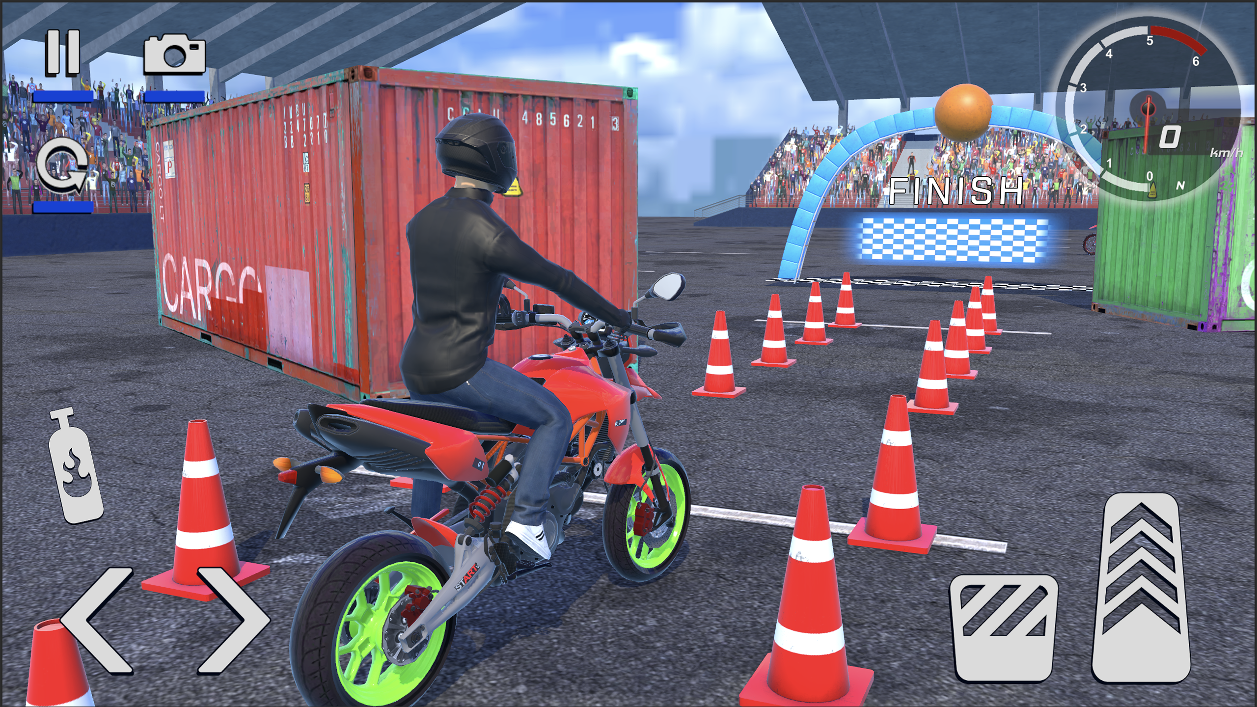 Captura de Tela do Jogo Rider bicicleta, corrida moto