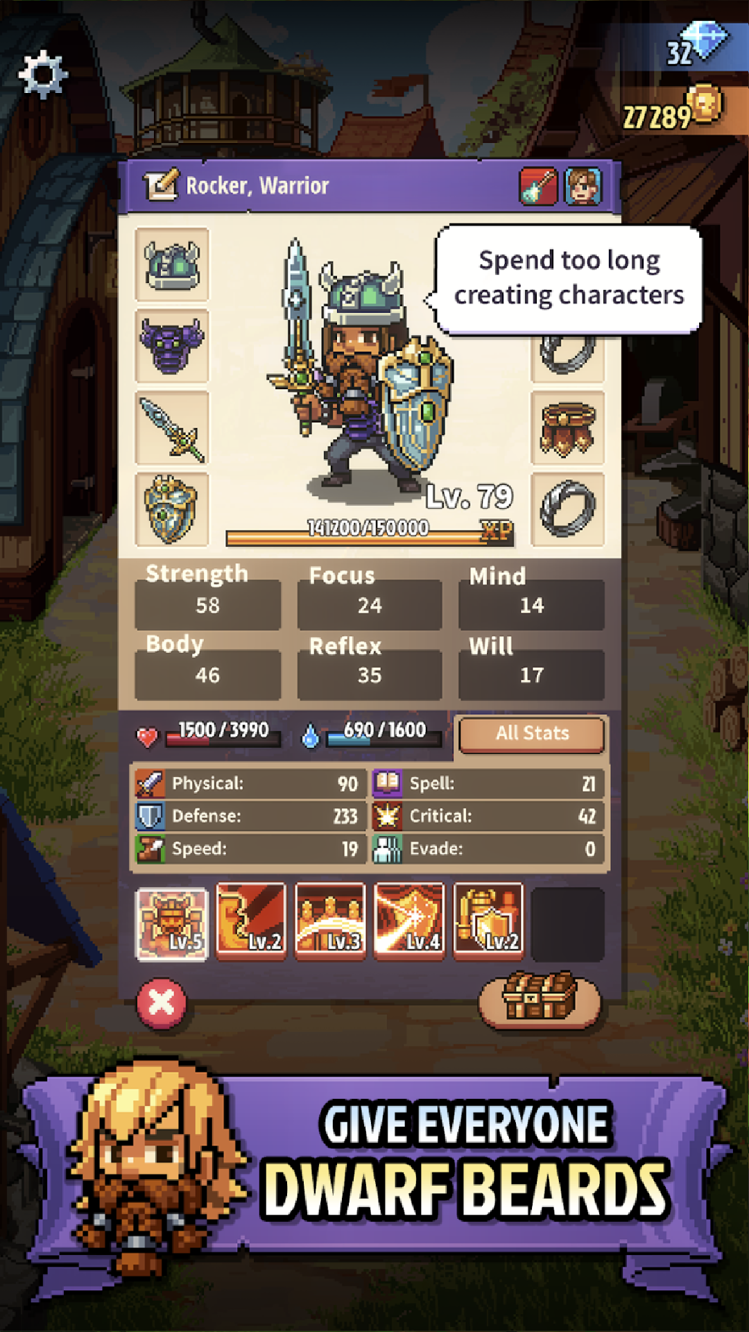 Knights of Pen and Paper 3 Game Screenshot