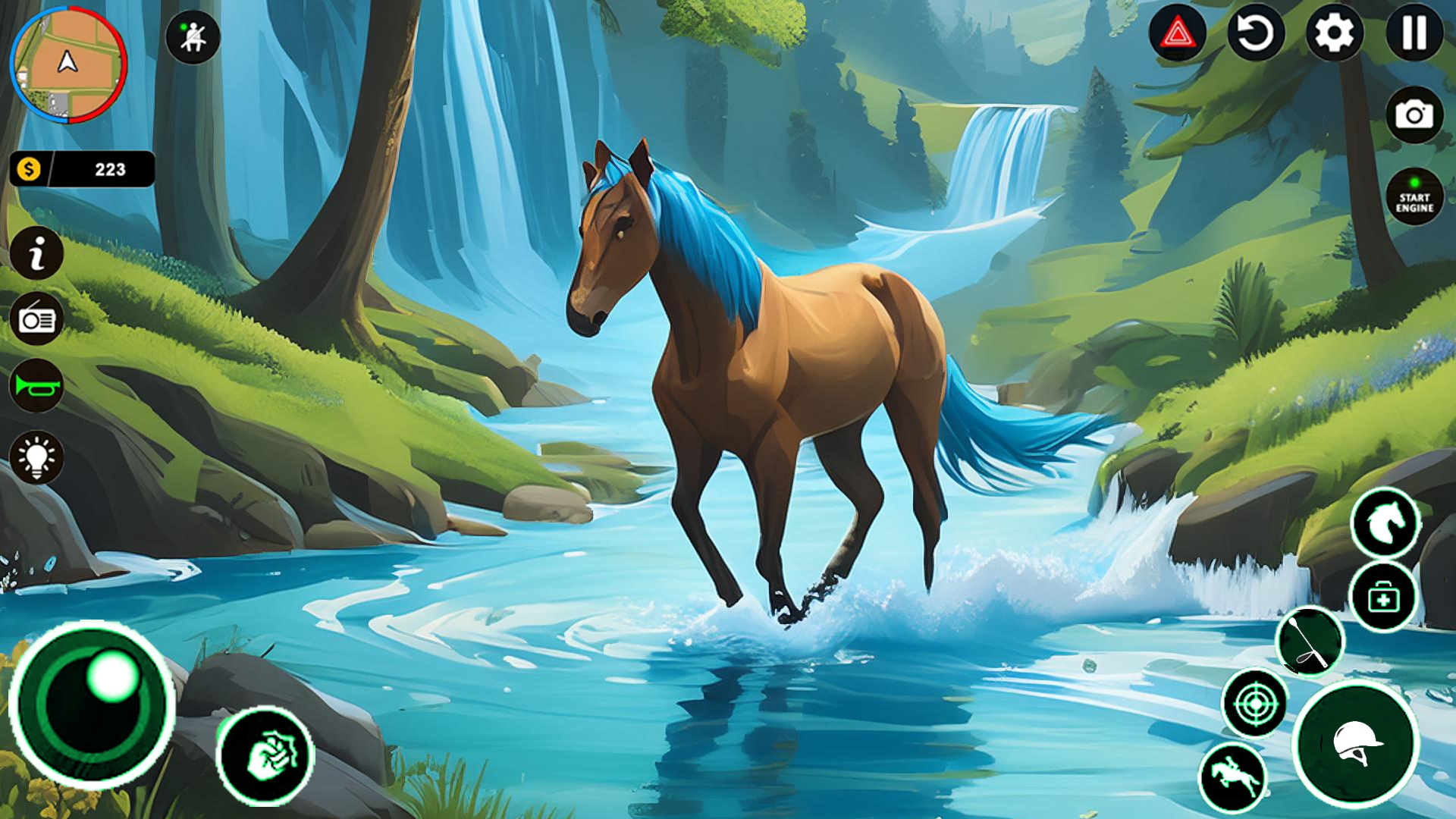 Equestrian Wild Horse Riding Game Screenshot