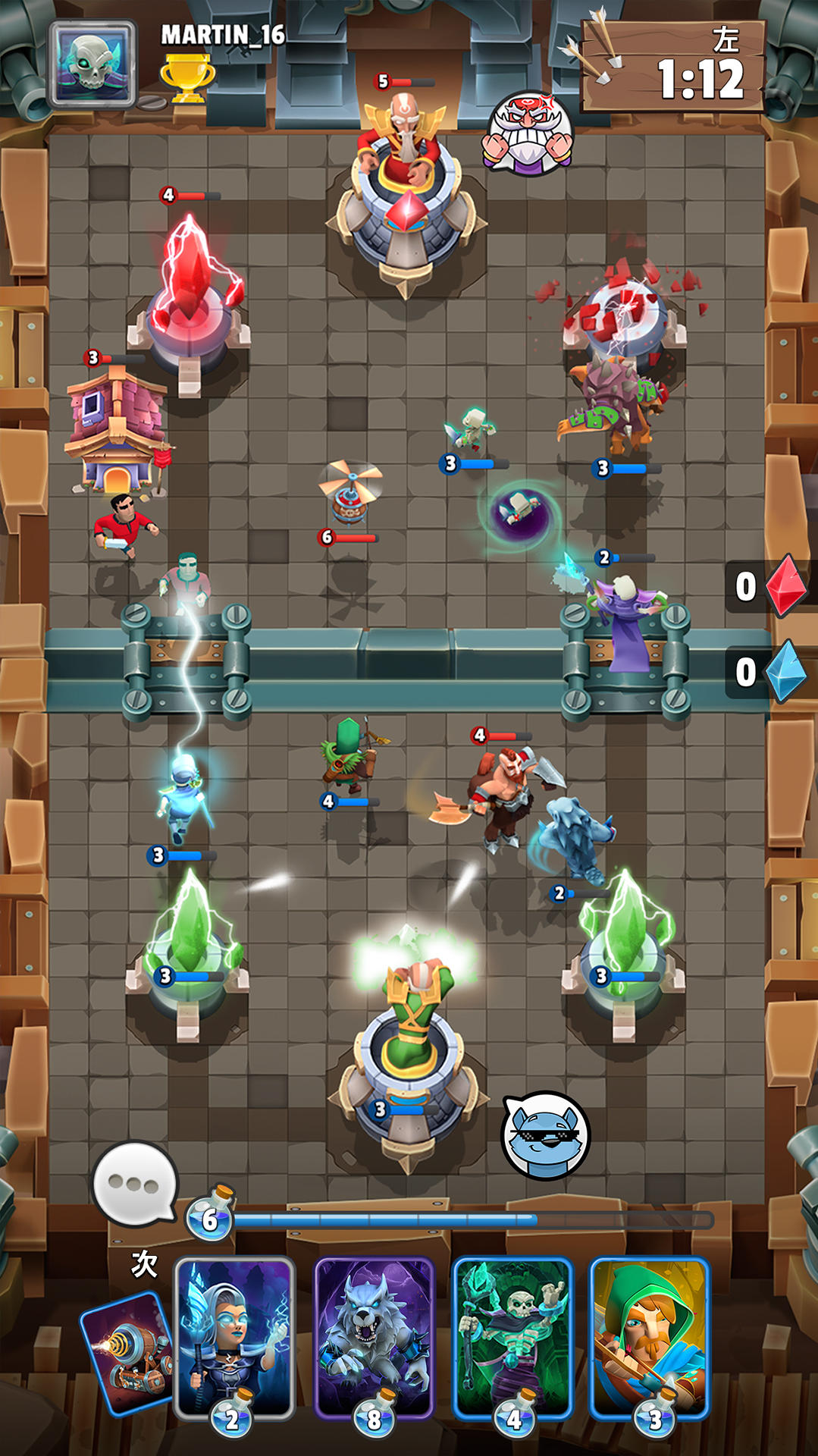 クラッシュ オブ ウィザーズ ゲームのスクリーンショット