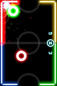 Glow Hockey 2 Game Screenshot