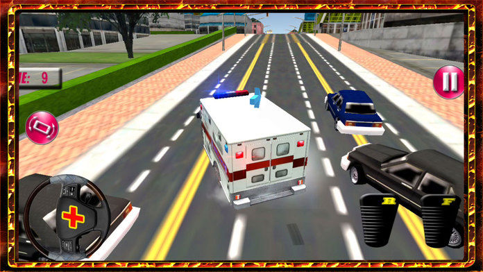 Ambulance Rescue Car : City Traffic Drive - Pro ภาพหน้าจอเกม