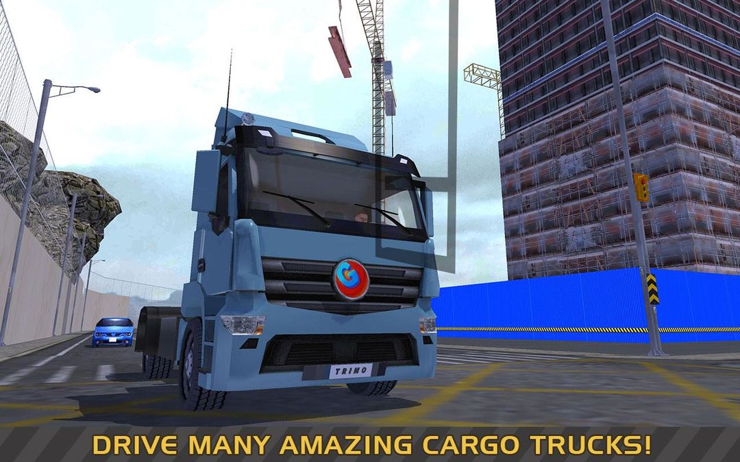 트럭 및 크레인 SIM : 화물선 게임 스크린 샷