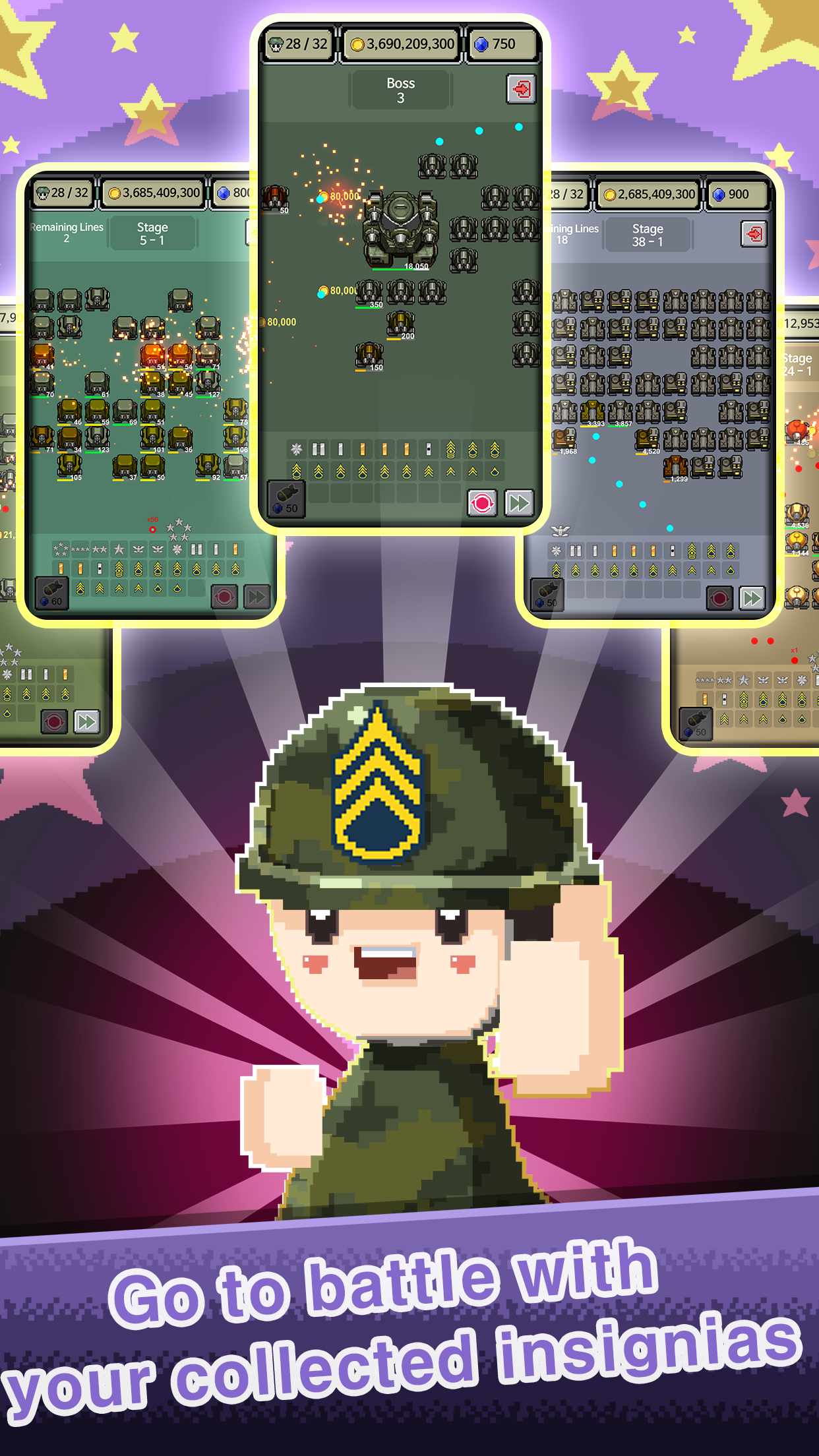 Raising Rank Insignia Game Screenshot
