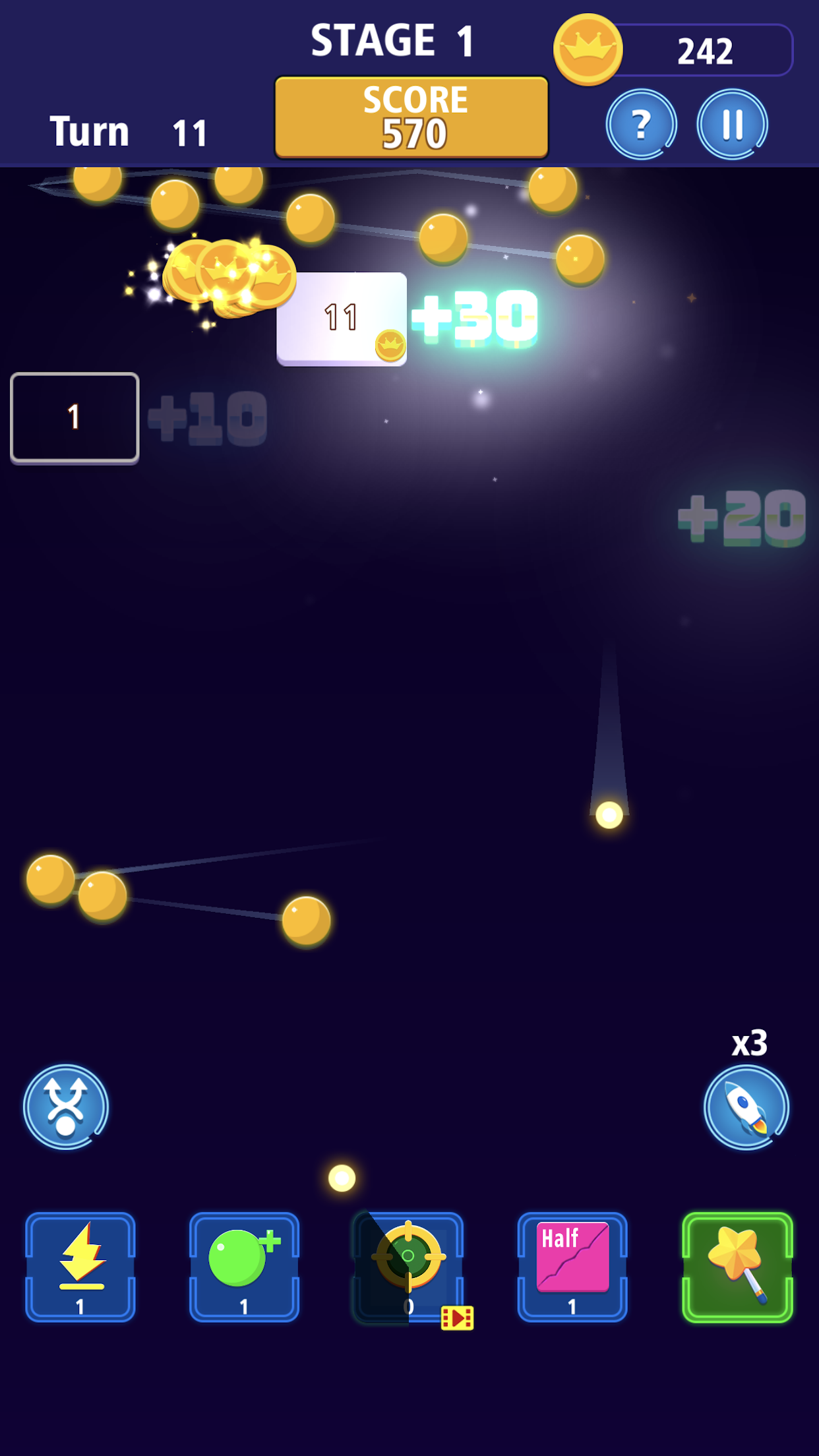 Bricks Breaker Crazy Blast Game Screenshot