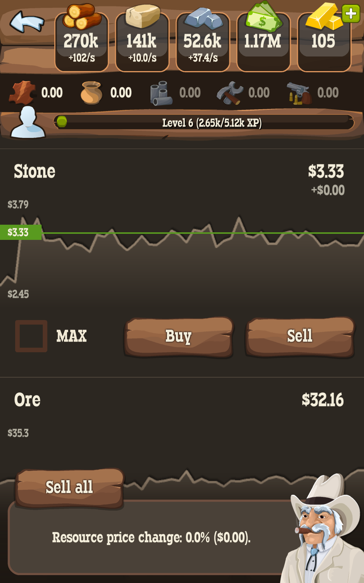 Tap Tap West Game Screenshot