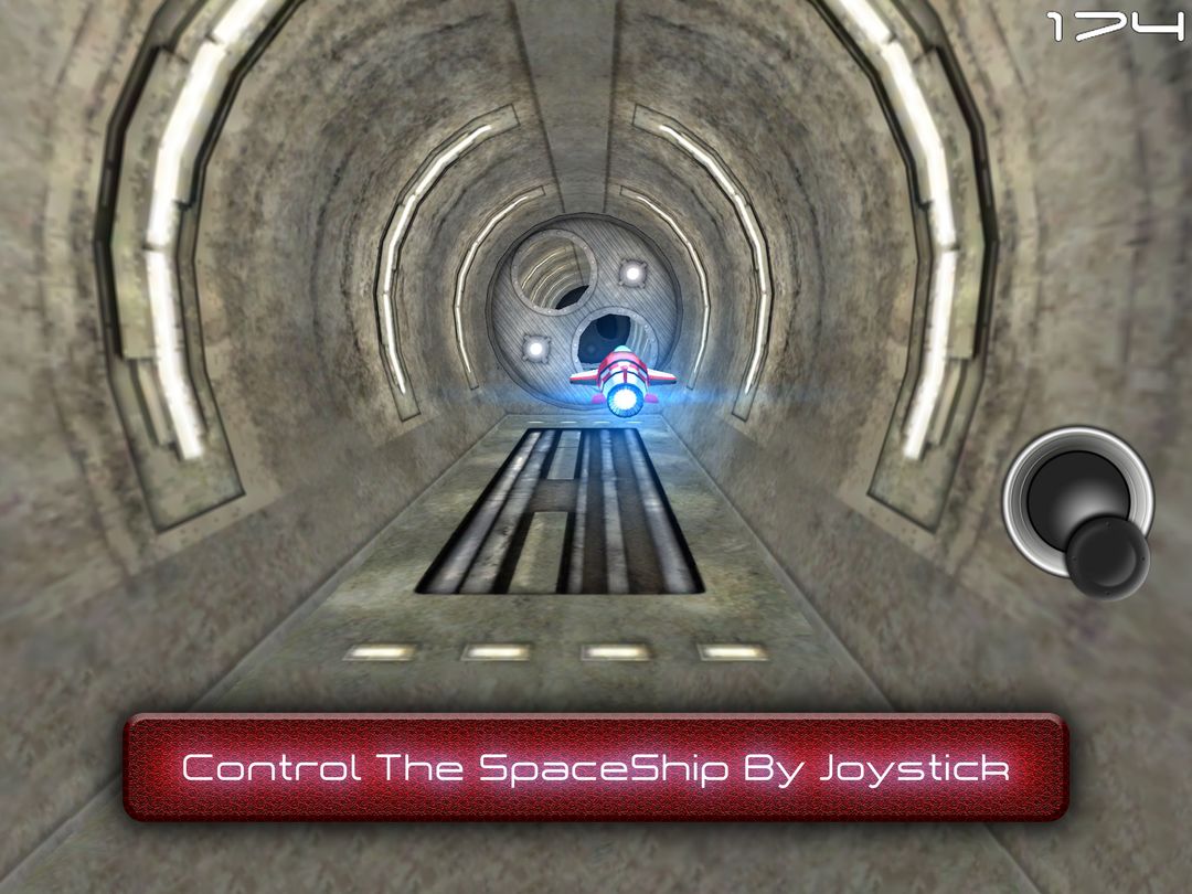 Tunnel Trouble 3D - Space Jet  게임 스크린 샷