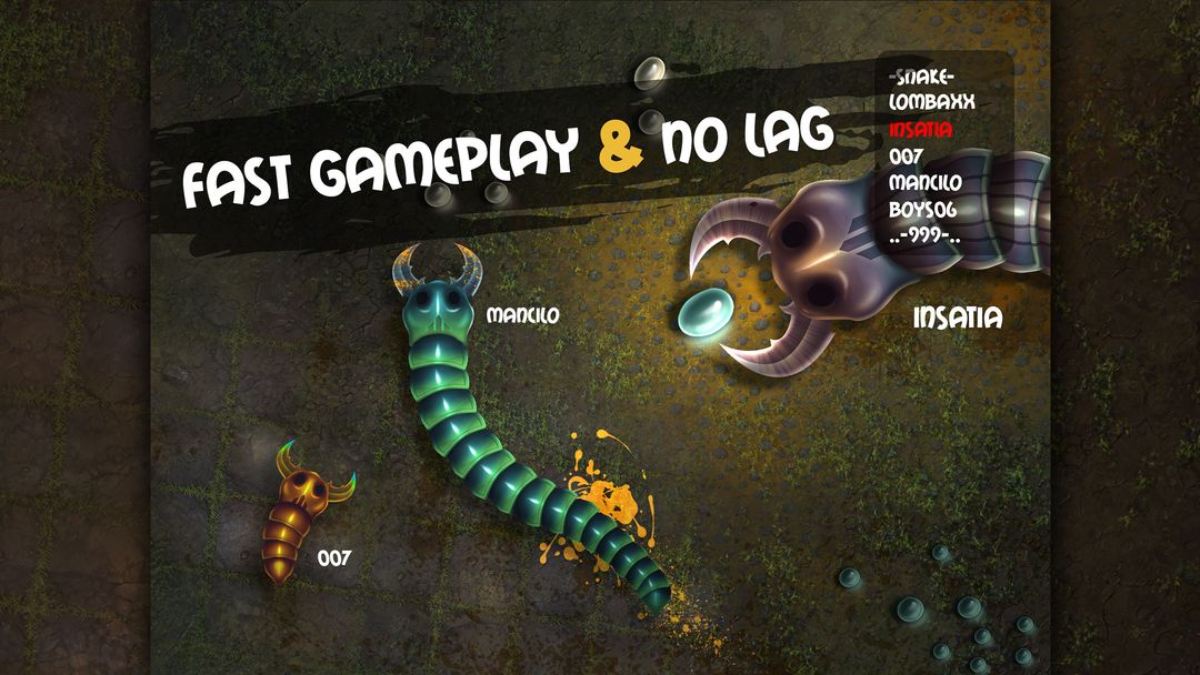 Screenshot of Insatiable.io -Slither Snakes