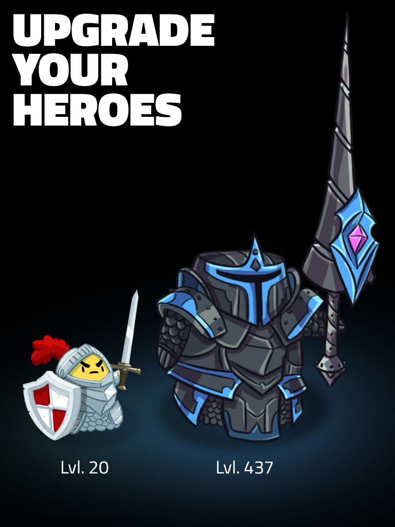 Hopeless Heroes: Tap Attack screenshot game