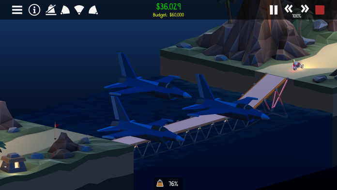 Poly Bridge 2 Game Screenshot