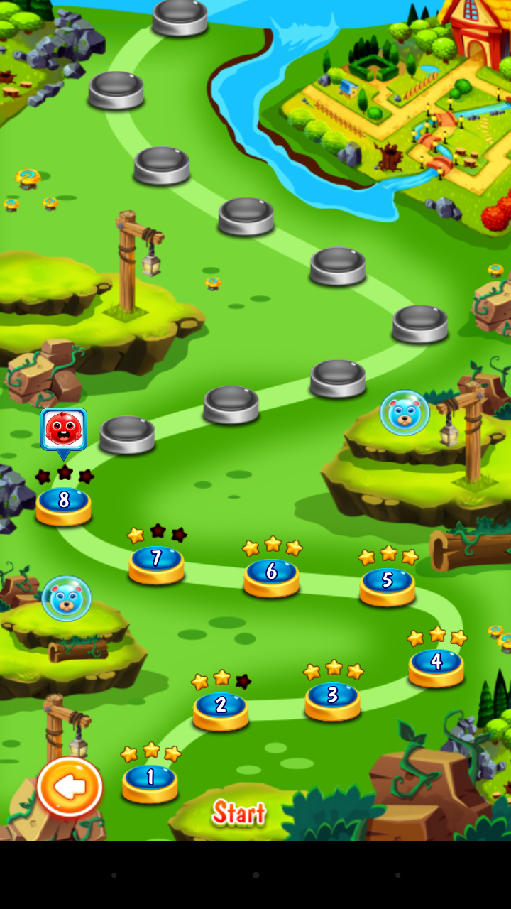 Bubble Rush Saga Game Screenshot