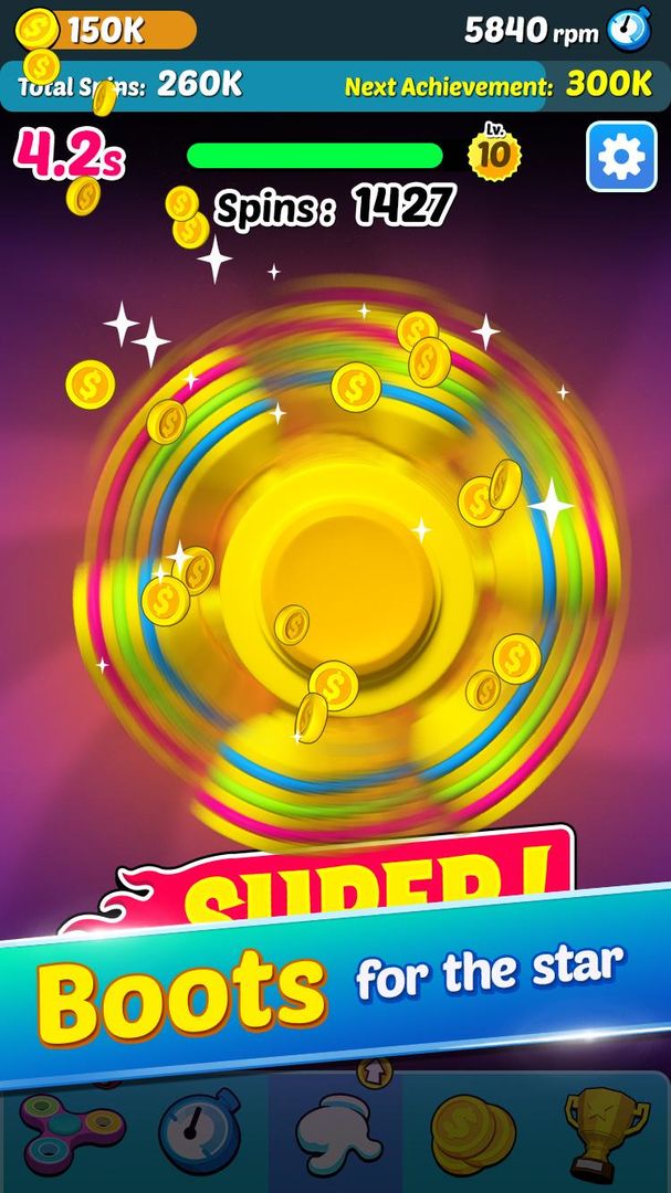 Fidget Spinner 3D screenshot game