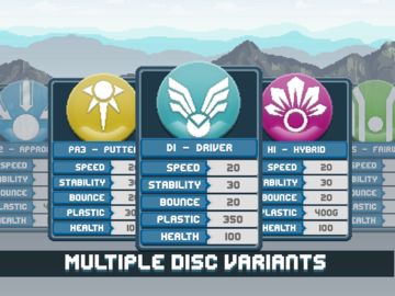 Скриншот игры Pixel Disc Golf 2