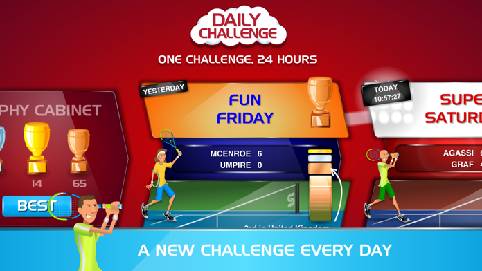 Stick Tennis Game Screenshot