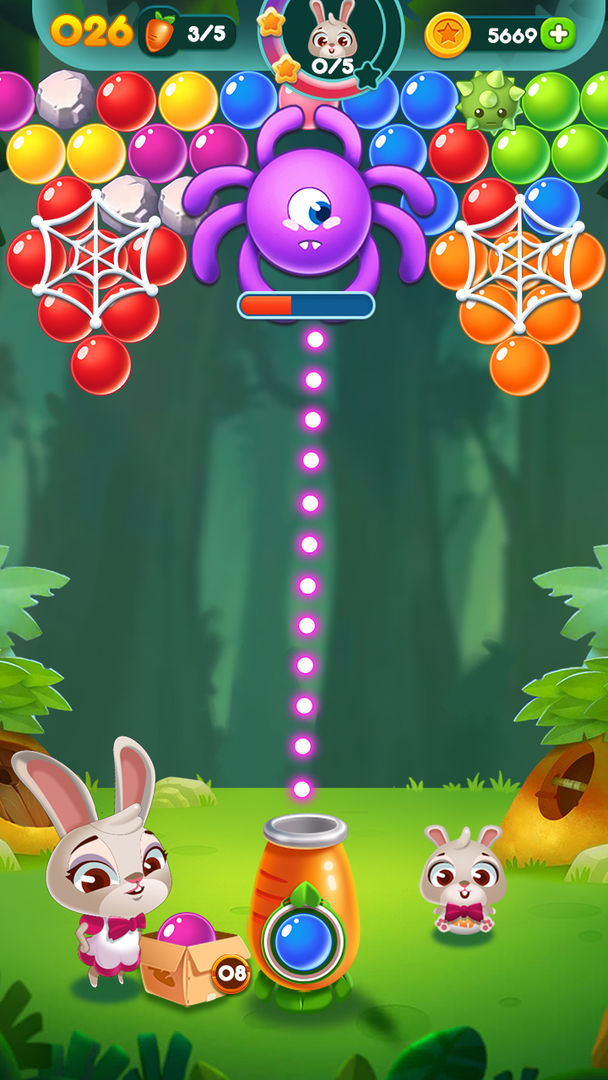 兔子泡泡龙: 动物森林遊戲截圖