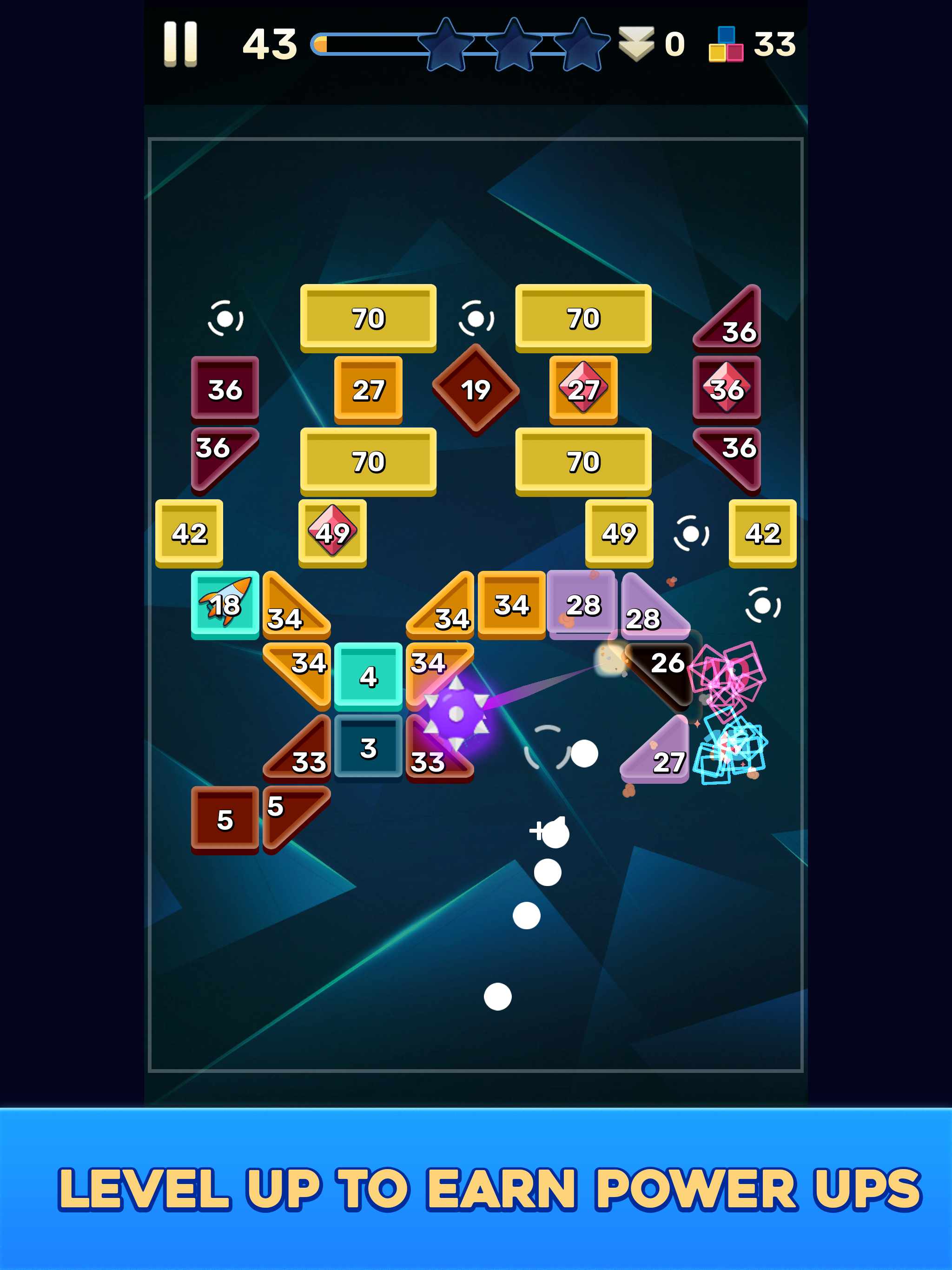 Screenshot of Brick Breaker: Journeys