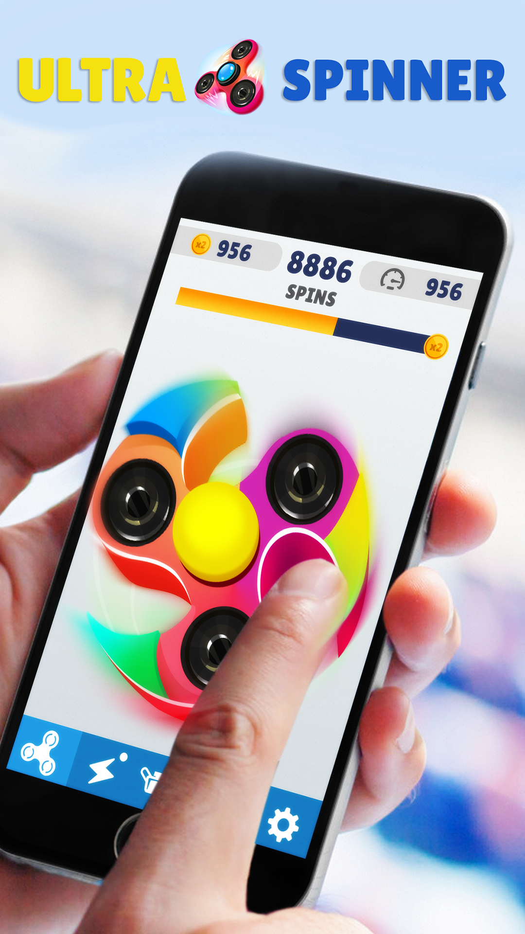 Ultra Fidget Spinner Game Screenshot