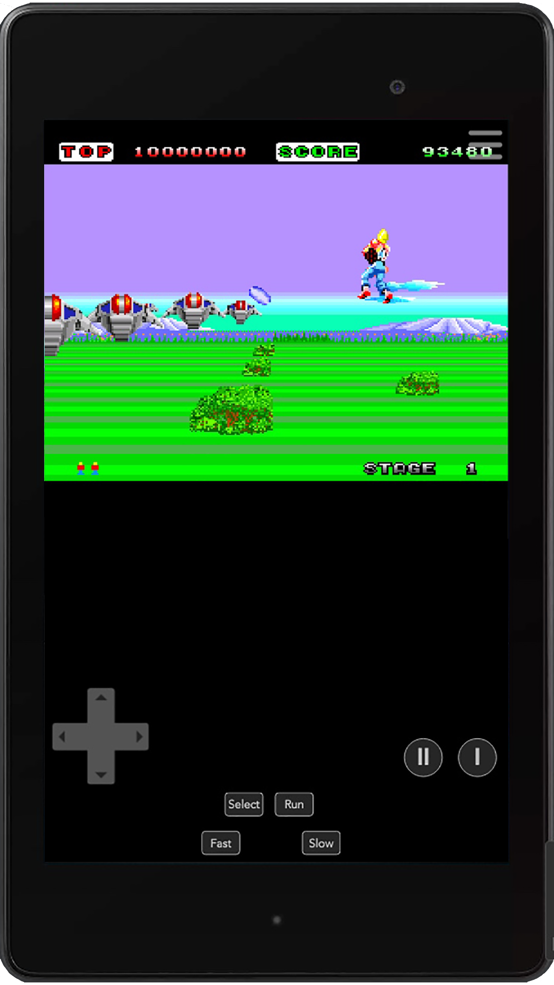 Space Harrier PCE Game Screenshot