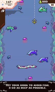 Ridiculous Fishing Game Screenshot
