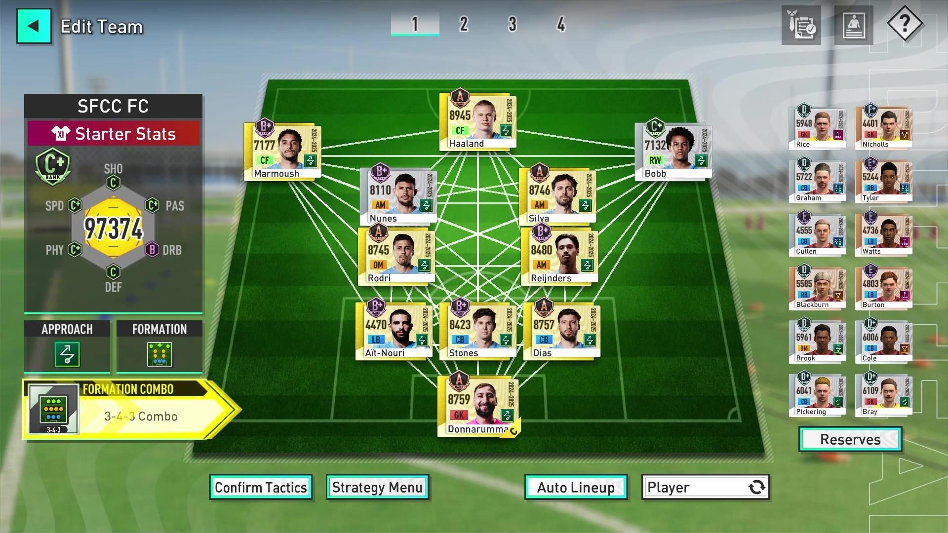 SEGA FOOTBALL CLUB CHAMPIONS Game Screenshot