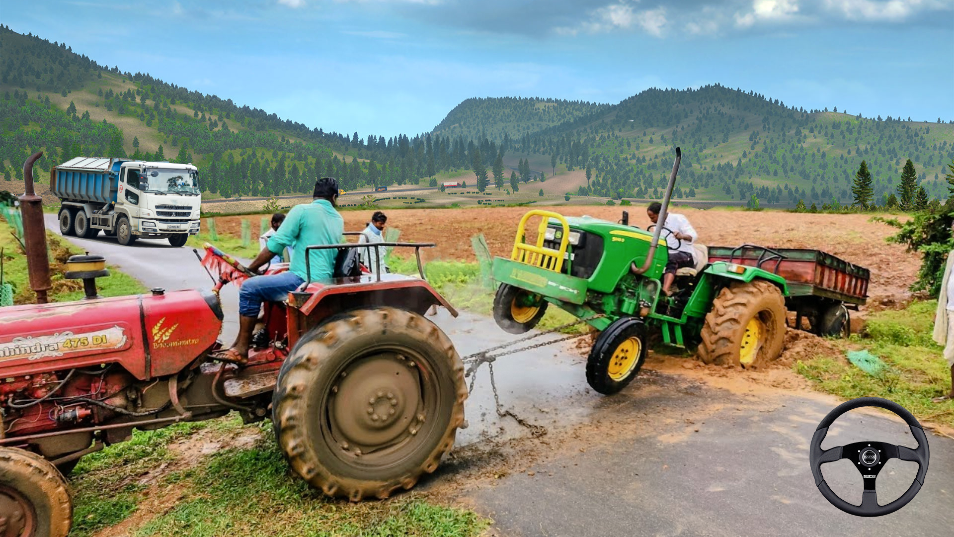 Screenshot of Truck And Tractor Games 2 In 1