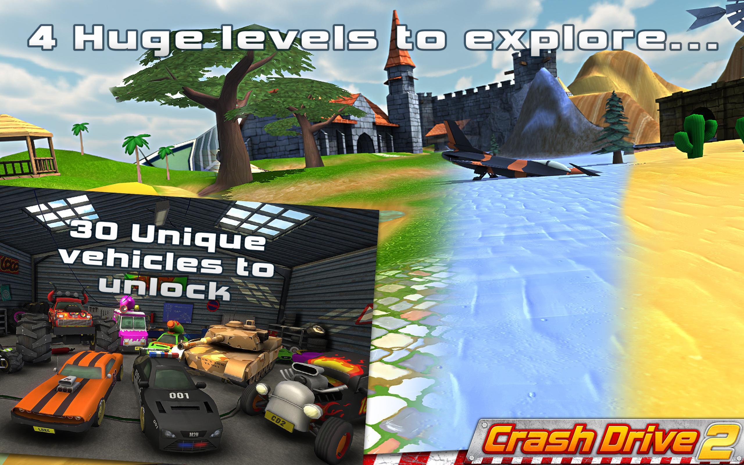 Скриншот игры Crash Drive 2: 3D racing cars