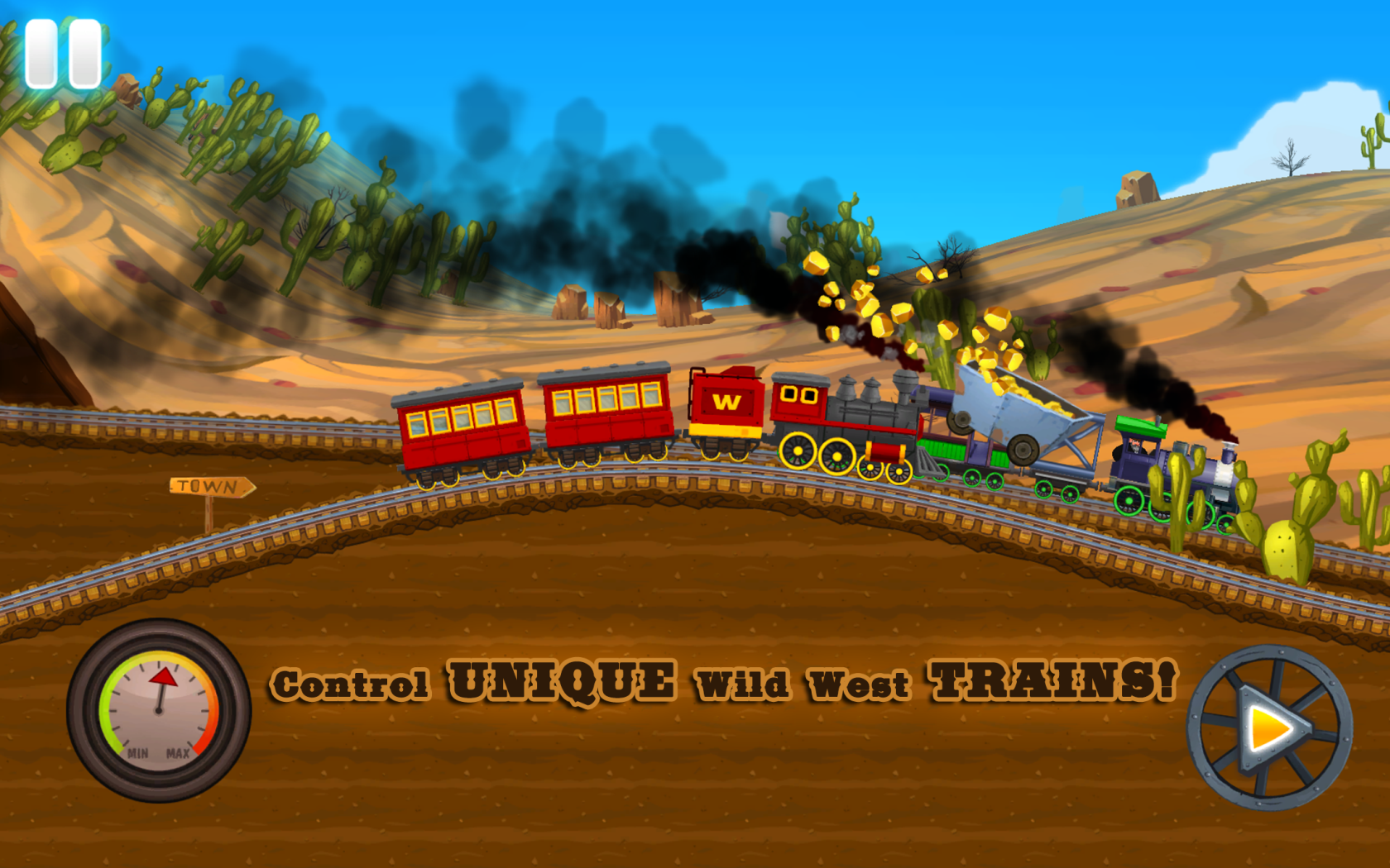 Cuplikan Layar Game Fun Kids Train 3: Western Adventure