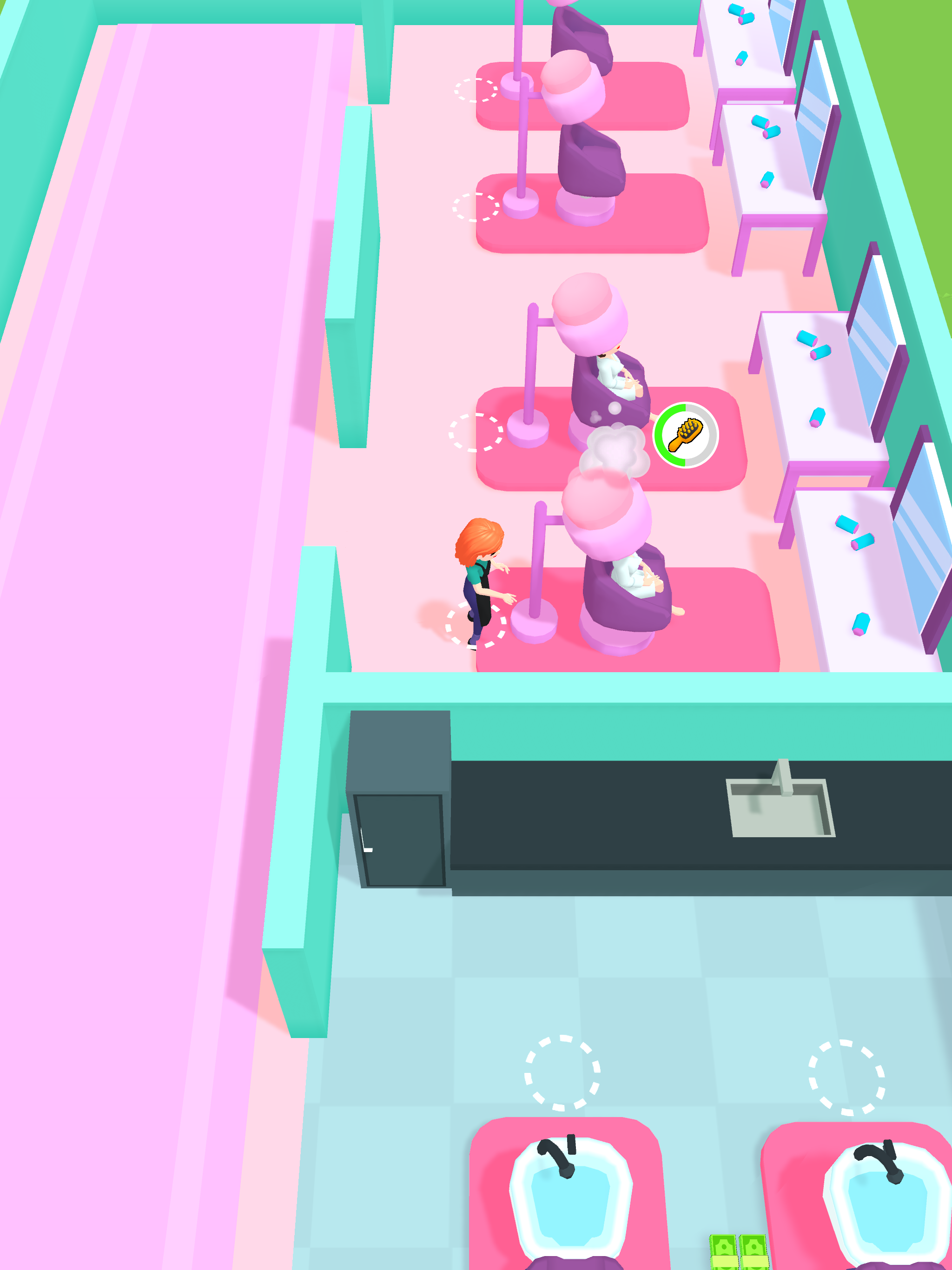 Beauty Salon Idle Game Screenshot
