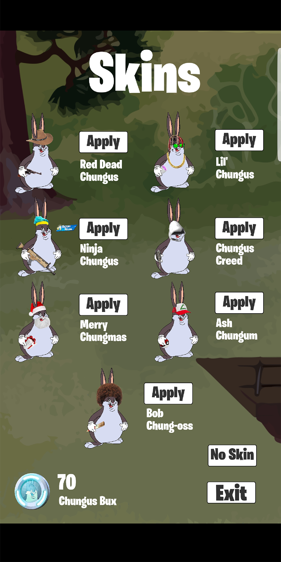 Cuplikan Layar Game Chungus Clicker