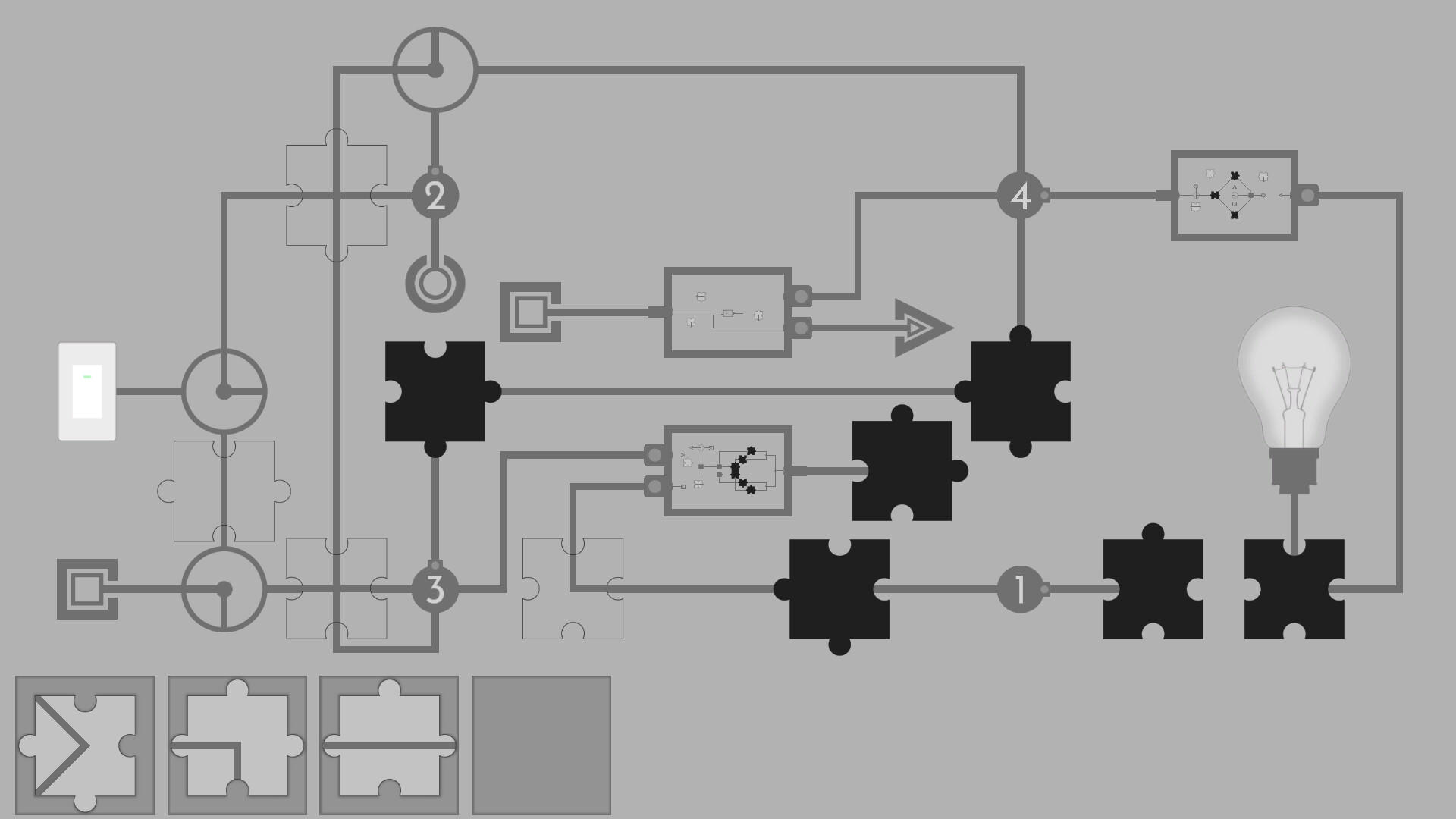 Turn on the light - Jigsaw Game Screenshot