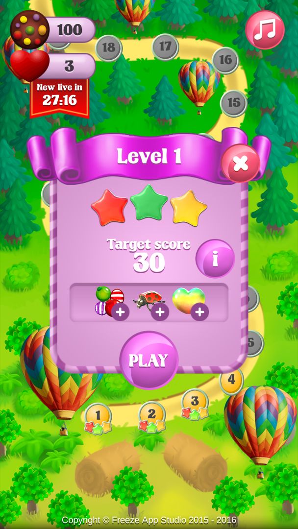 Screenshot of Candy Free