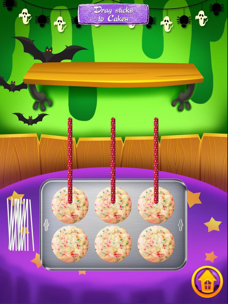 Cake Pops Halloween Kids FREE Game Screenshot