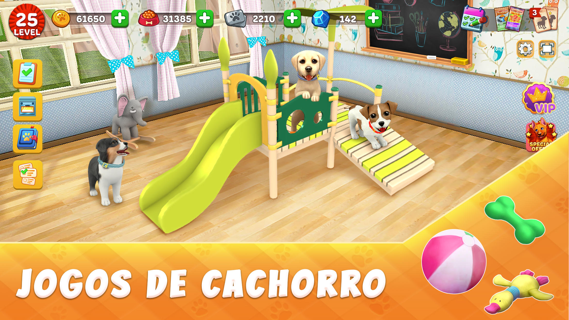 Captura de Tela do Jogo DogTown:Jogos de Animais Cuide
