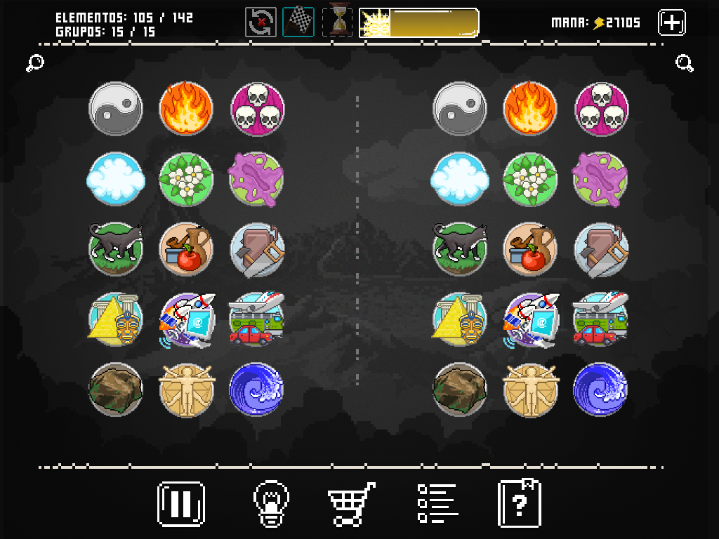 Captura de Tela do Jogo Doodle God: 8-bit Mania Blitz