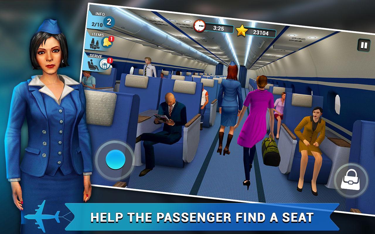 Скриншот игры Airplane Flight Attendant -Car