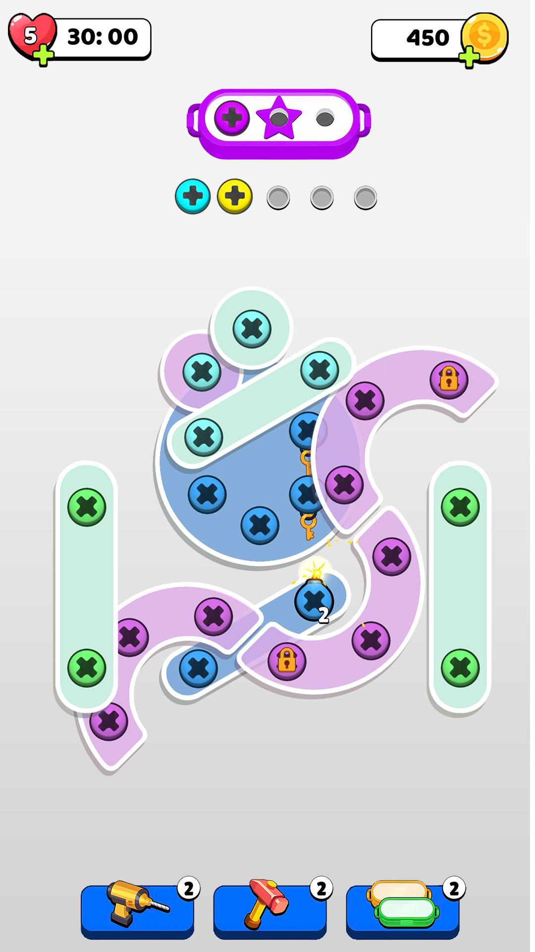 Unscrew Master: Color Nut Bolt Game Screenshot