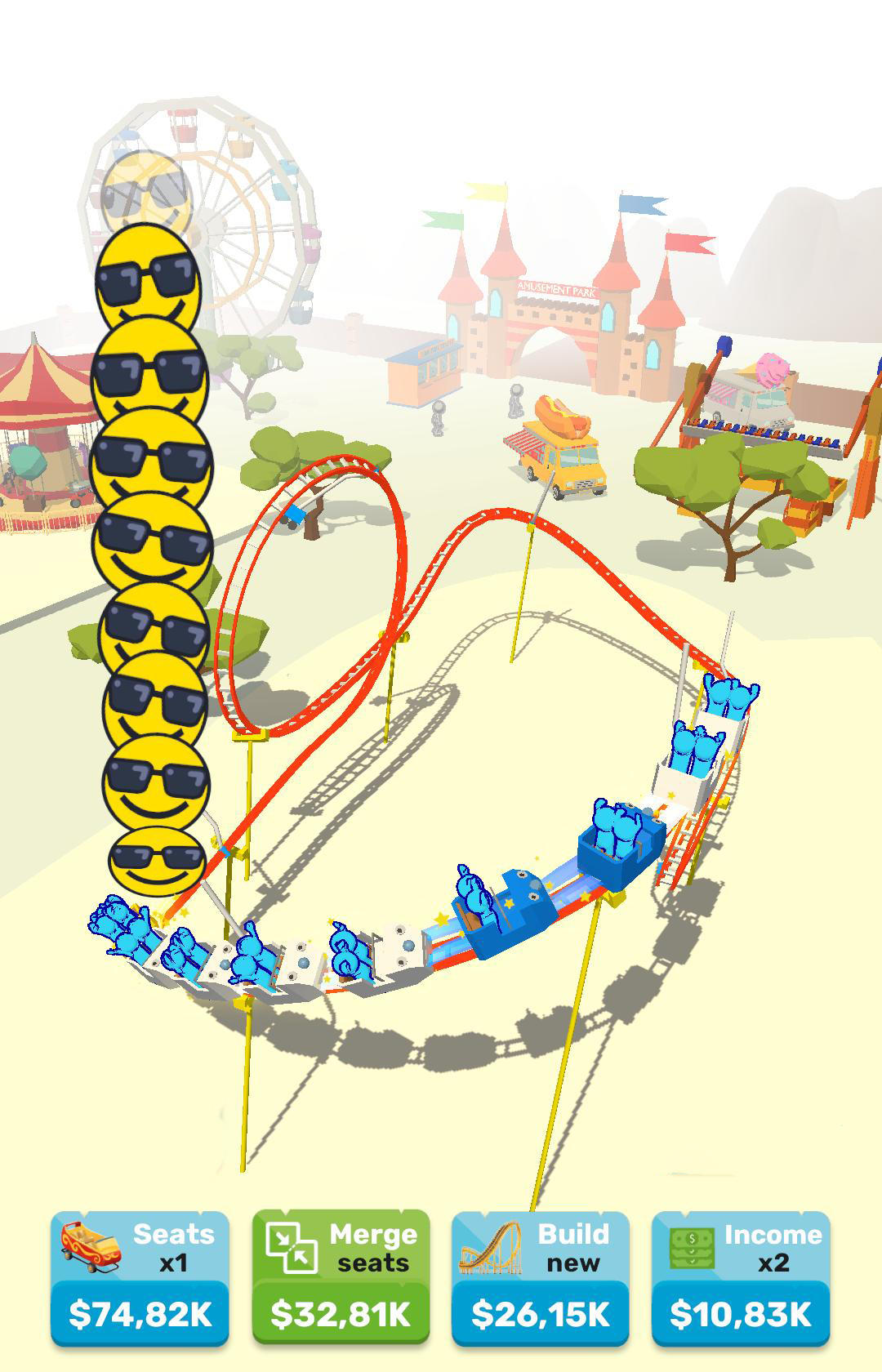 Theme Park 3D Coaster Builder android iOS TapTap