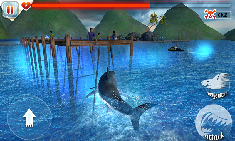 Screenshot of Scary Shark Evolution 3D