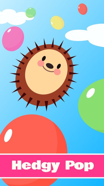 Hedgy Pop. Hedgehog balloons Game Screenshot