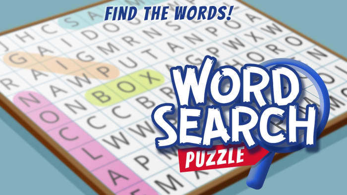 Banner of Word Search Puzzle: Find the Words! 