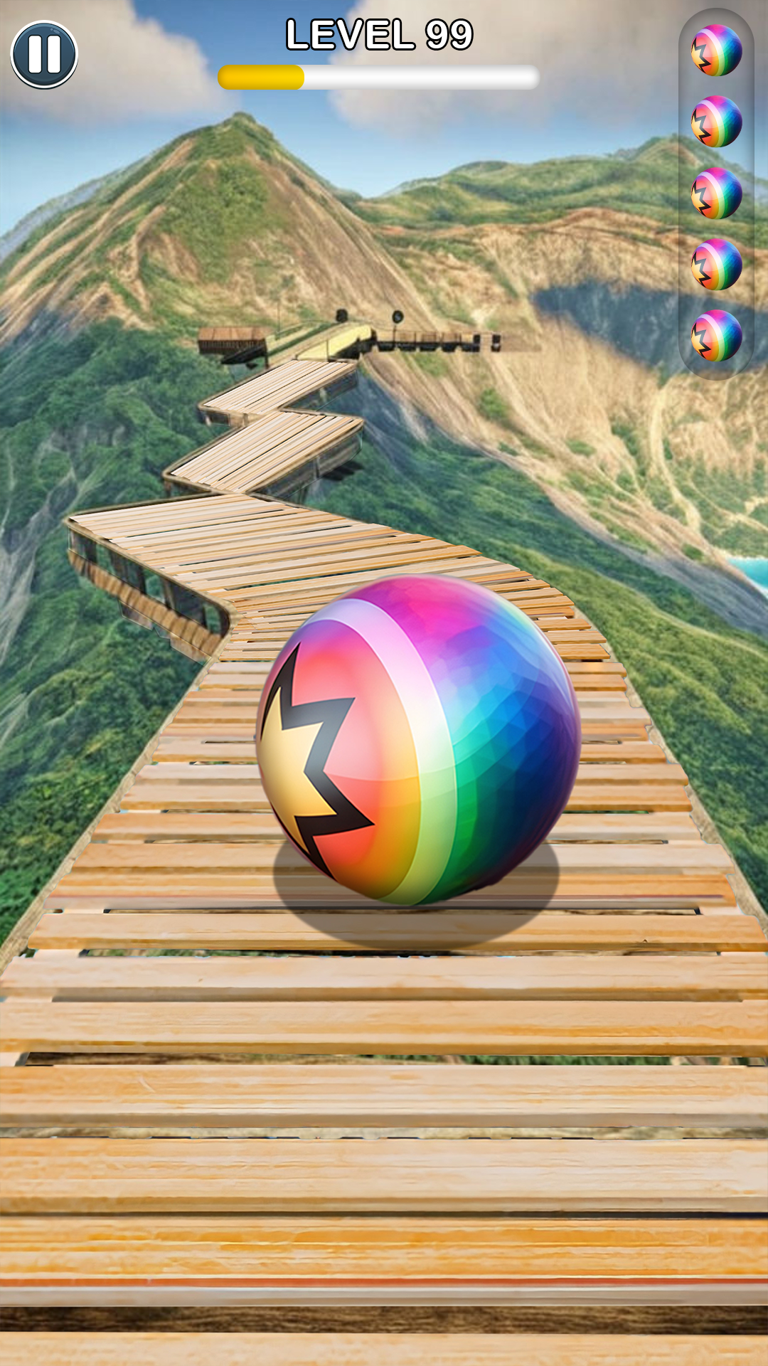 Screenshot of Rolling Ball Sky Escape