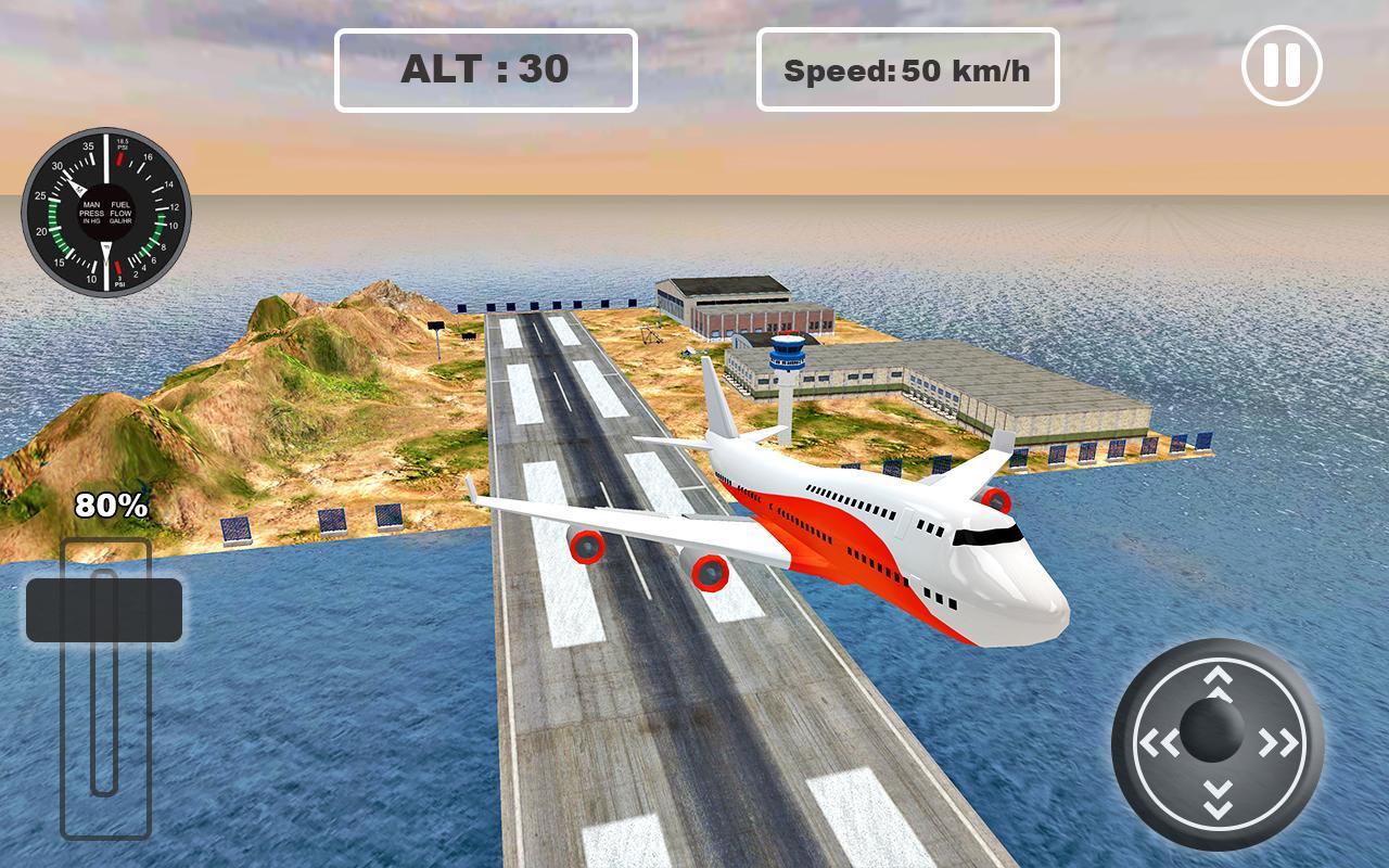 Screenshot 1 of Fly Jet Airplane - Real Pro Pilot Flugsimulation 3D 1.0.1