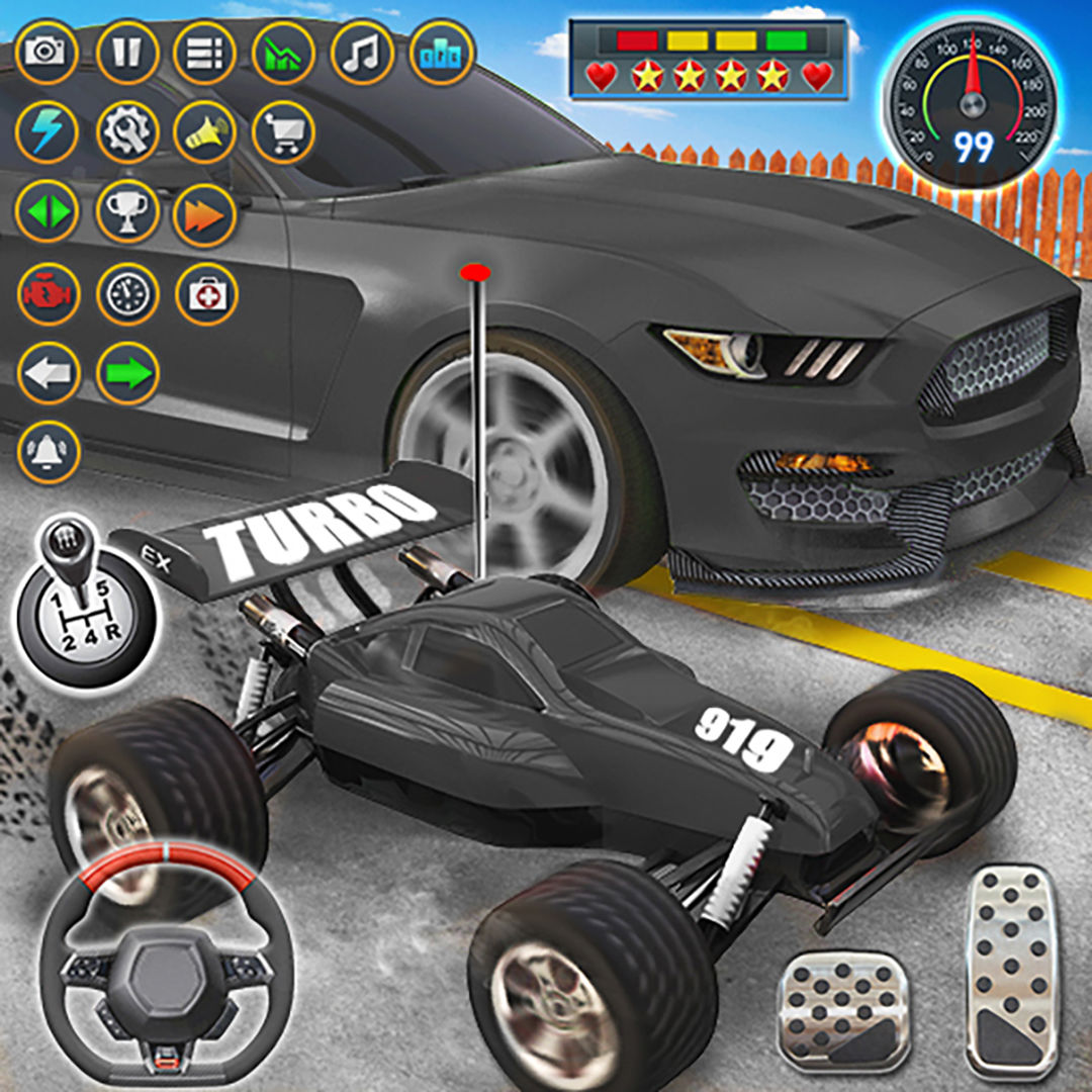 미니 자동차 경주: rc 자동차 게임 게임 스크린 샷
